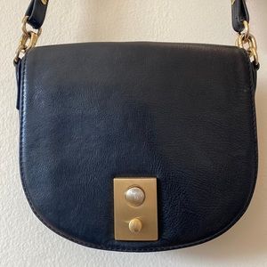 J. Crew Saddle Crossbody Bag Black